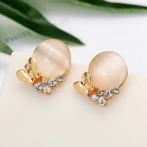Butterfly Sparkly Opal Earrings